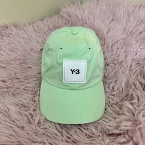 ADIDAS Y-3 SQUARE LOGO PATCH CAP Mint Green Preowned